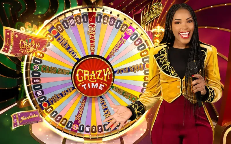 Experimente la emoción de Crazy Time en la sección de inicio de LocoWin.